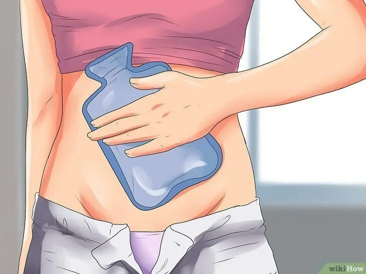 Холод на низ живота. Холодный компресс на живот. Девушка с грелкой. Лед на низ живота. Грелка на пояснице.