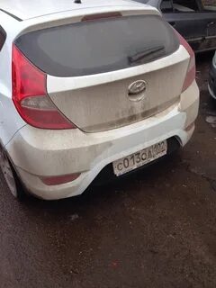 Задний бампер хендай солярис хэтчбек