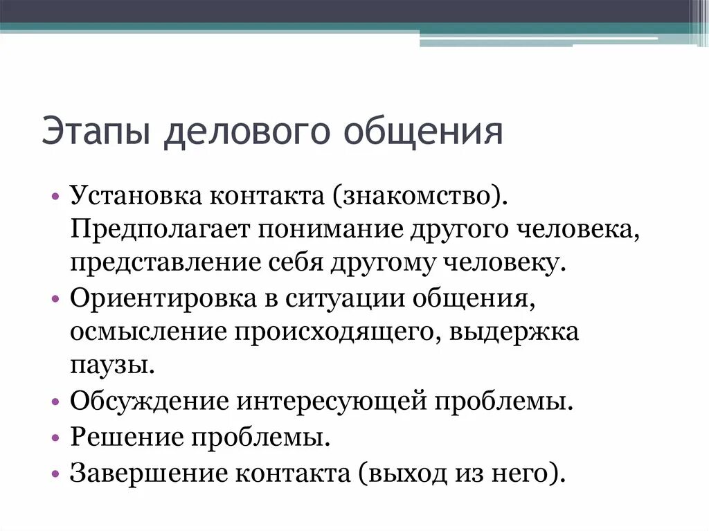 Основные методы общения. Постройте правильную последовательность этапов делового общения. Назовите основные формы делового общения.. Особенности и этапы делового общения. Этапы и фазы делового общения.