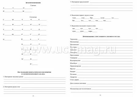Протокол обследования ребенка с рас