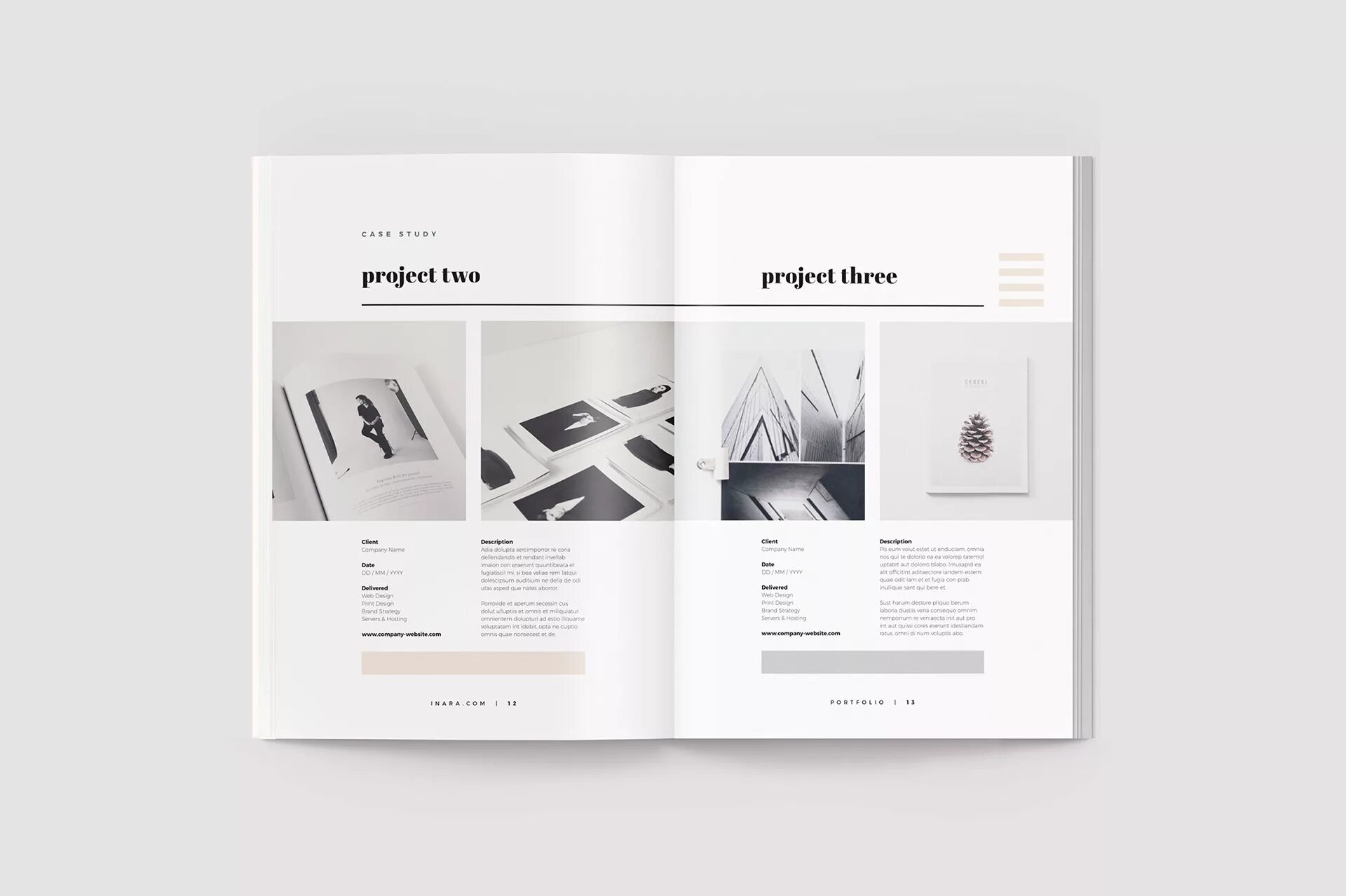 Шаблон для верстки портфолио. Верстка портфолио архитектора. Буклет строительной компании. Буклет мокап. Верстка портфолио дизайнера.