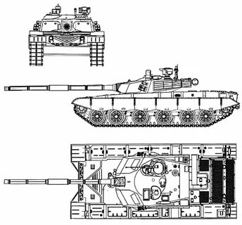 Танк 72 размеры