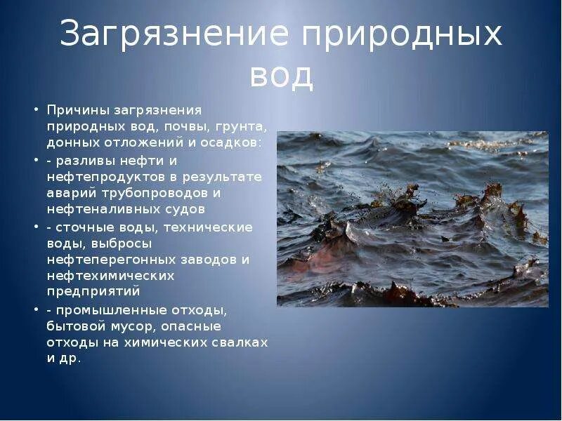 Почему загрязнение нефтью самое опасное. Загрязнение природных вод. причины загрязнения нефтью. загрязнение природы нефтью.