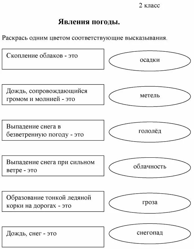 Тест явление природы