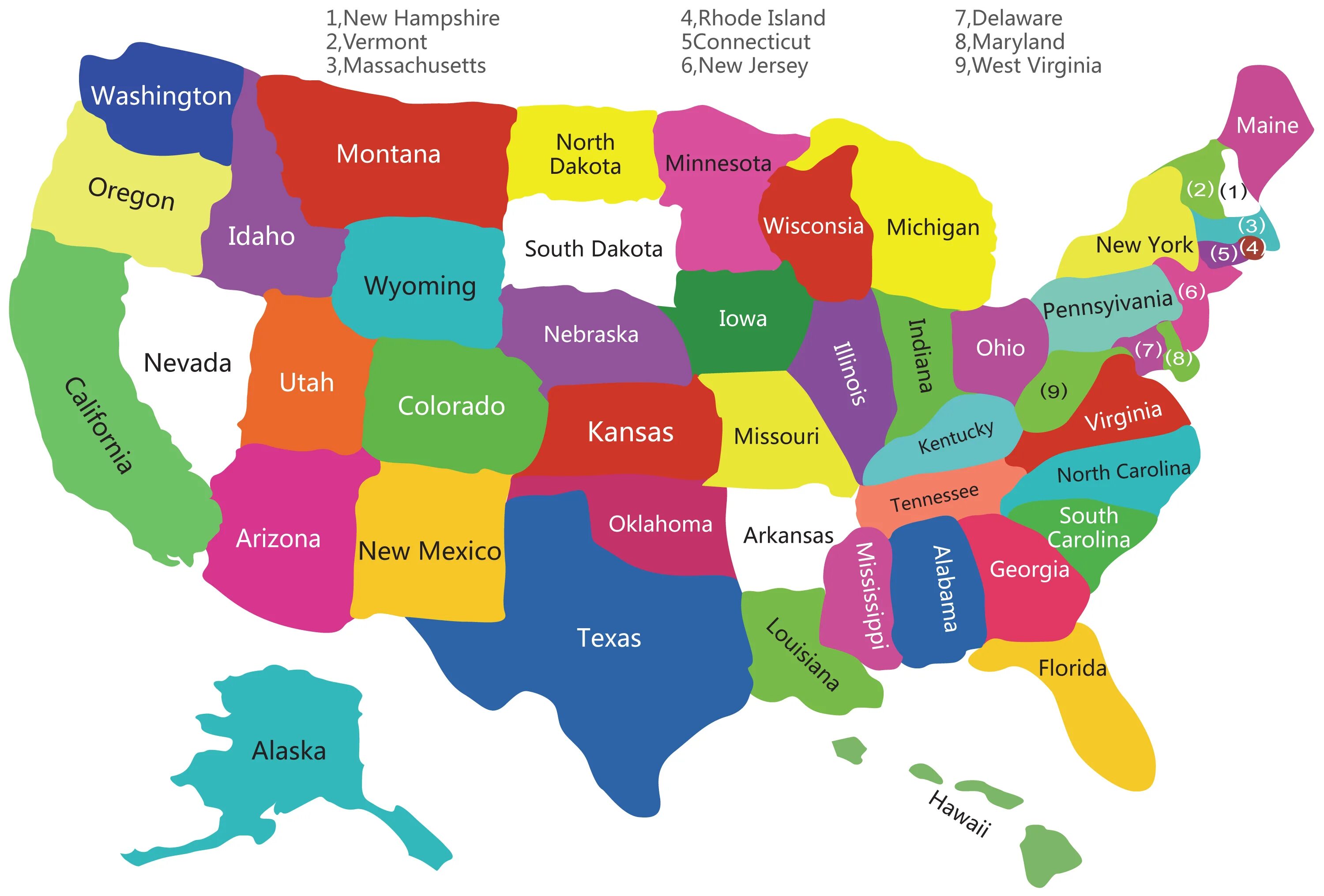 I learn states. The united states of america карта. usa states map. карта сша со штатами. карата, united, states, usa.