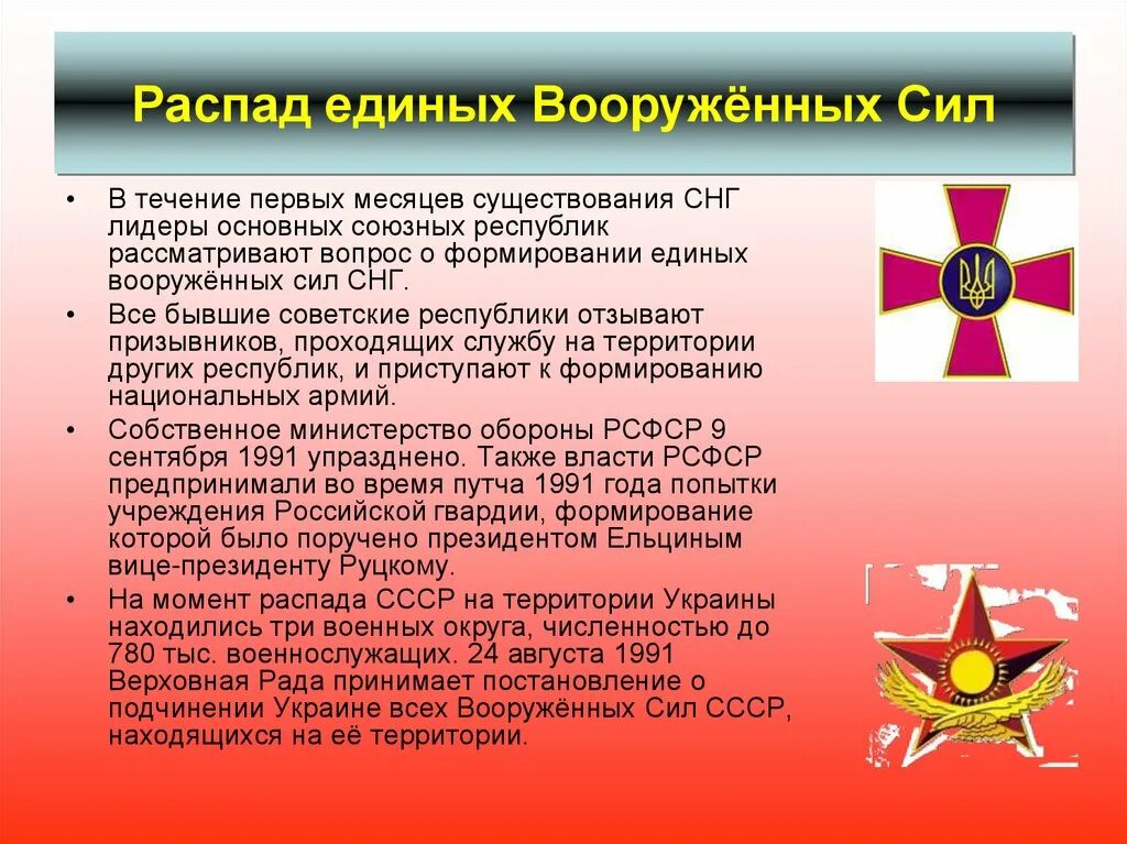 Дата распада советского. Распад единых Вооружённых сил. Распад СССР. Распад Вооруженных сил СССР. Армия после распада СССР.