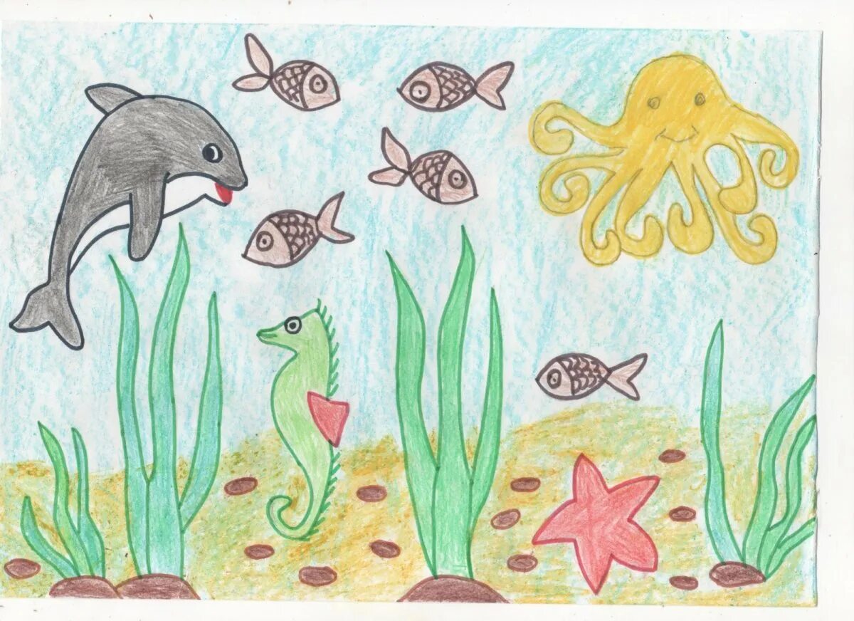 Рисование подводное царство. Рисование морские обитатели. Рисование подводный мир. Рисование подводное царство подготовительная группа.