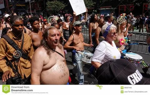 Is an annual event held to support the right of women to go topless in publ...