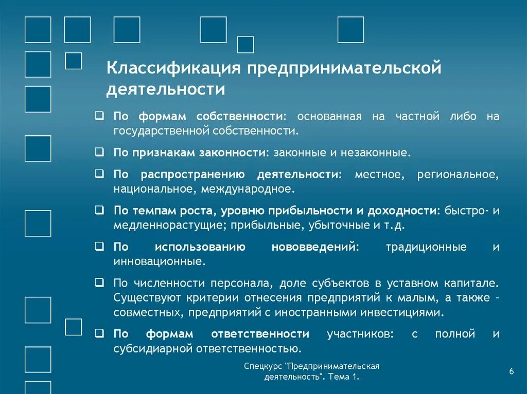 Собственность и организация предпринимательской деятельности. Схема классификации предпринимательской деятельности. Признаки классификации предпринимательской деятельности. Классификация видов предпринимательства. Классификационные признаки предпринимательской деятельности.