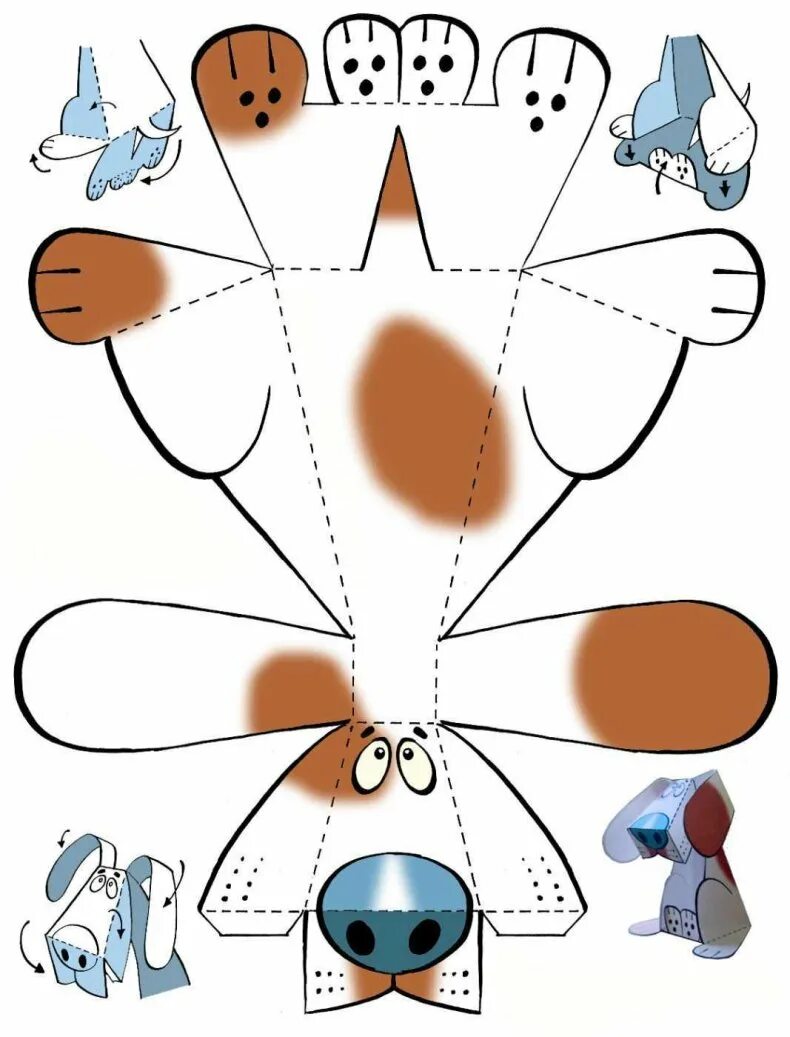 Игрушки из бумаги. Объемные игрушки из бумаги. Поделки из бумаги заготовки. Схемы бумажных игрушек. Поделки из бумаги для вырезания распечатать