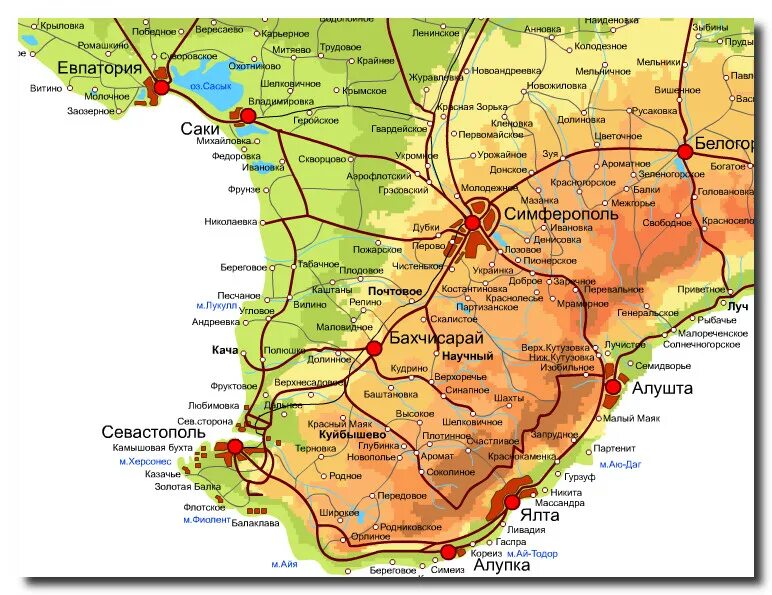 Бахчисарай на карте Крыма. Карта Крыма Бахчисарай на карте. Бахчисарайский район на карте Крыма. Карта Бахчисарайского района подробная.