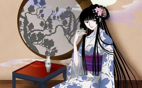 Картинки Ichihara yuuko, девушка, брюнетка, кимоно, сок