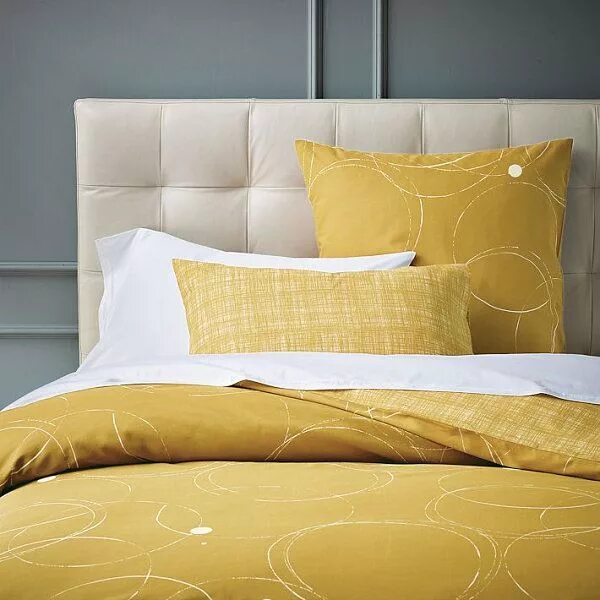 Felicia Linen - Ethan Allen Yellow bedding, Yellow duvet, Gold home decor