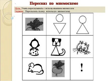 Пересказ сказки средняя группа