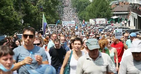 Сколько вышли на митинг