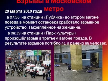 Места терроризма