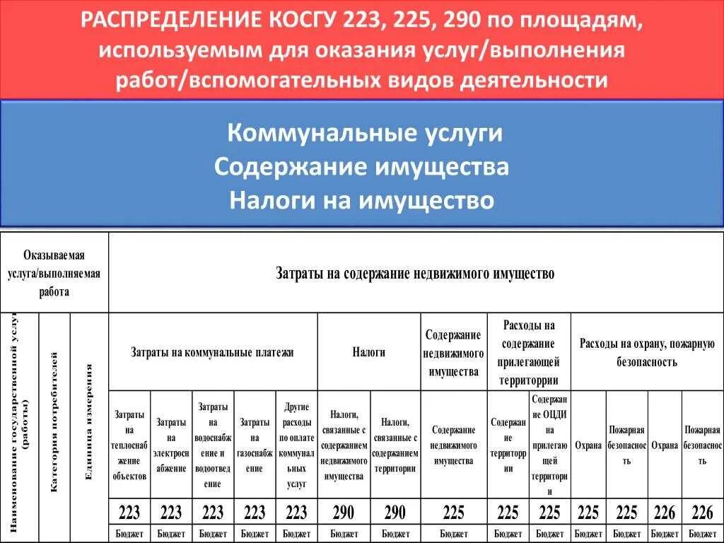 Выполнение работ косгу. Косгу 223.8. косгу 225 расшифровка. косгу 225,226. косгу 223.6.
