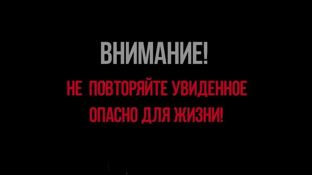 Не повторять опасно для жизни. Внимание не пытайтесь повторить. Внимание опасно для жизни. Табличка Дисклеймер.