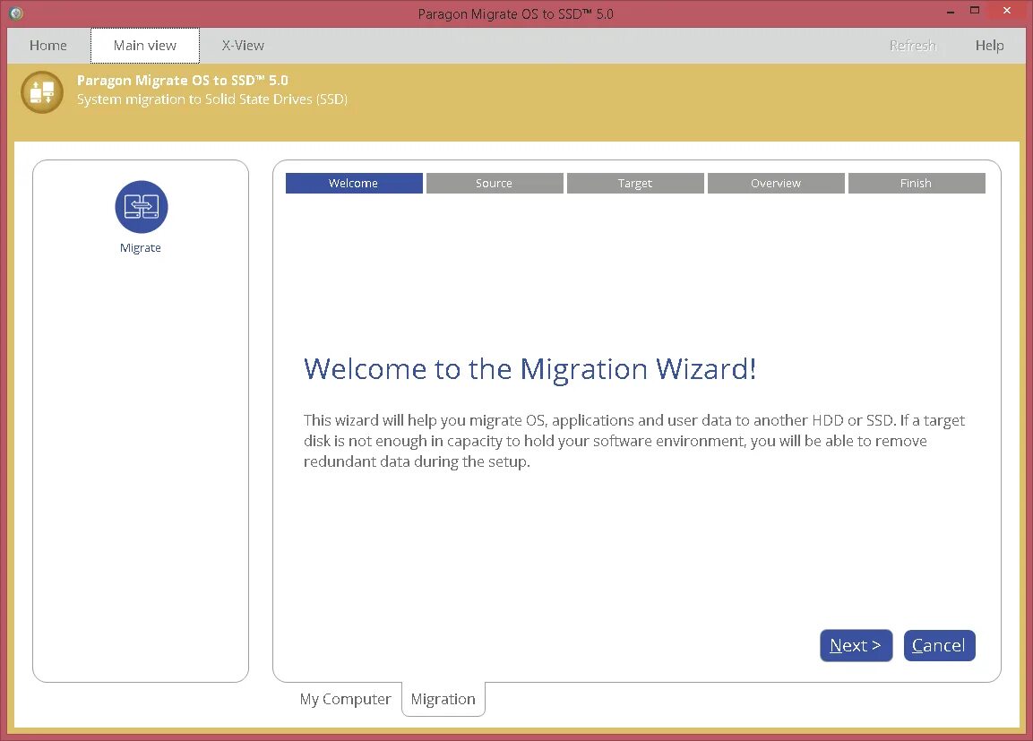 Os migration tool