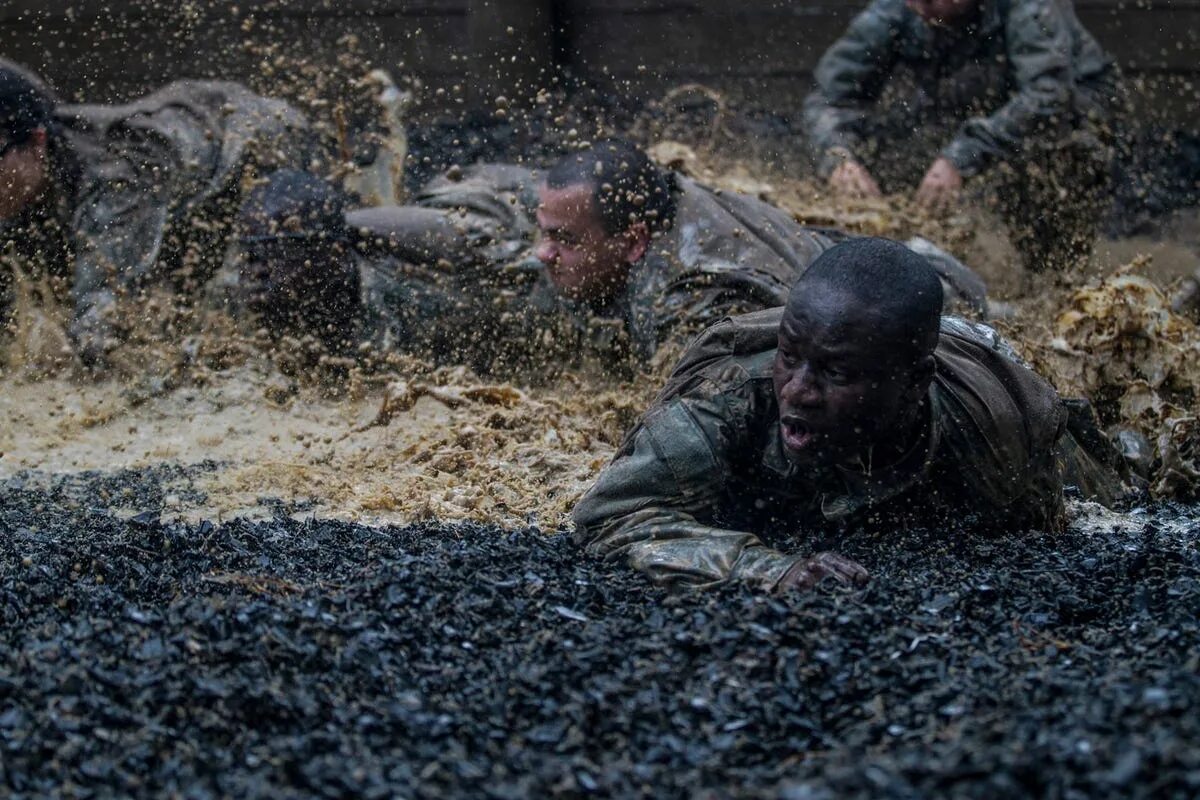 Crawling through. Crawling through