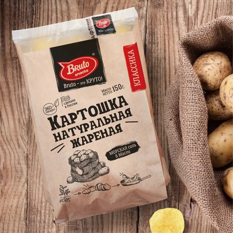 Натуральные чипсы из картофеля