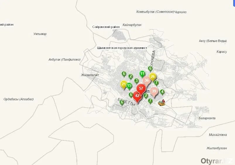 Карта города шымкент. Шымкент на карте. Город Шымкент на карте. Карта города Шымкента по районам. Административная карта Шымкента.