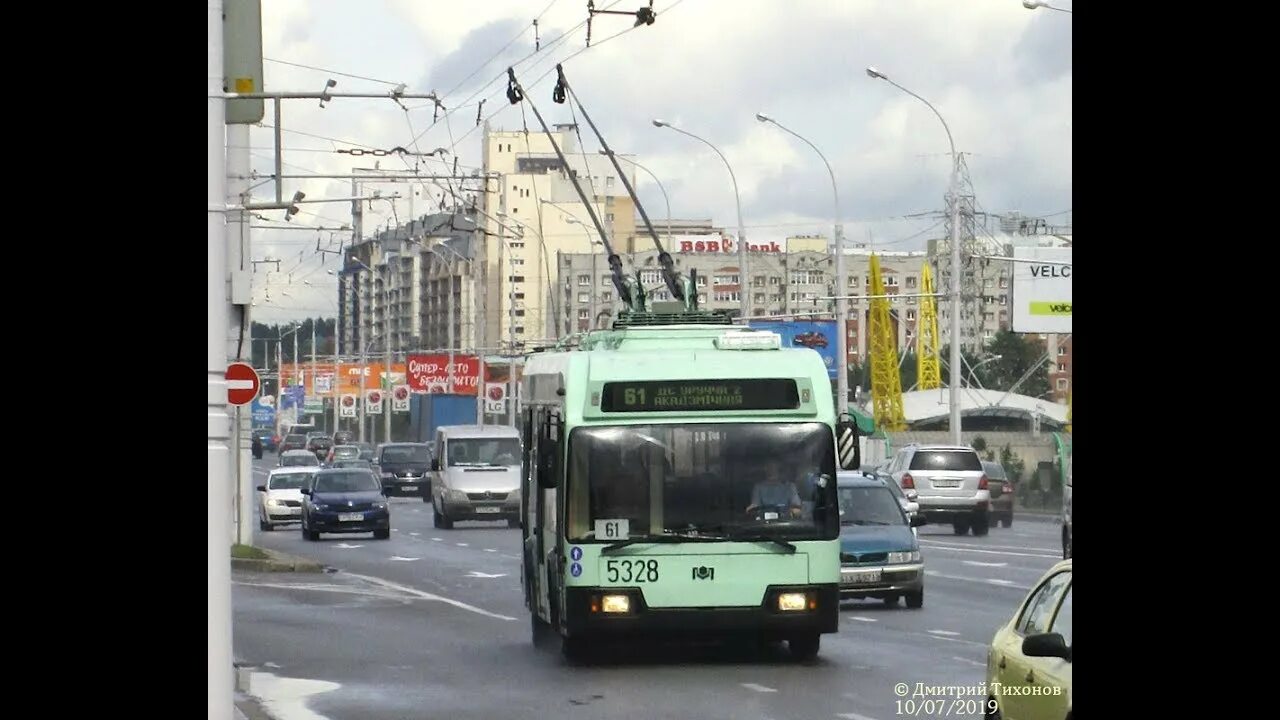 Троллейбус Минска БКМ - 321 , борт . № 3055 , марш . 39 ( 20 . 10 . 2019 ).