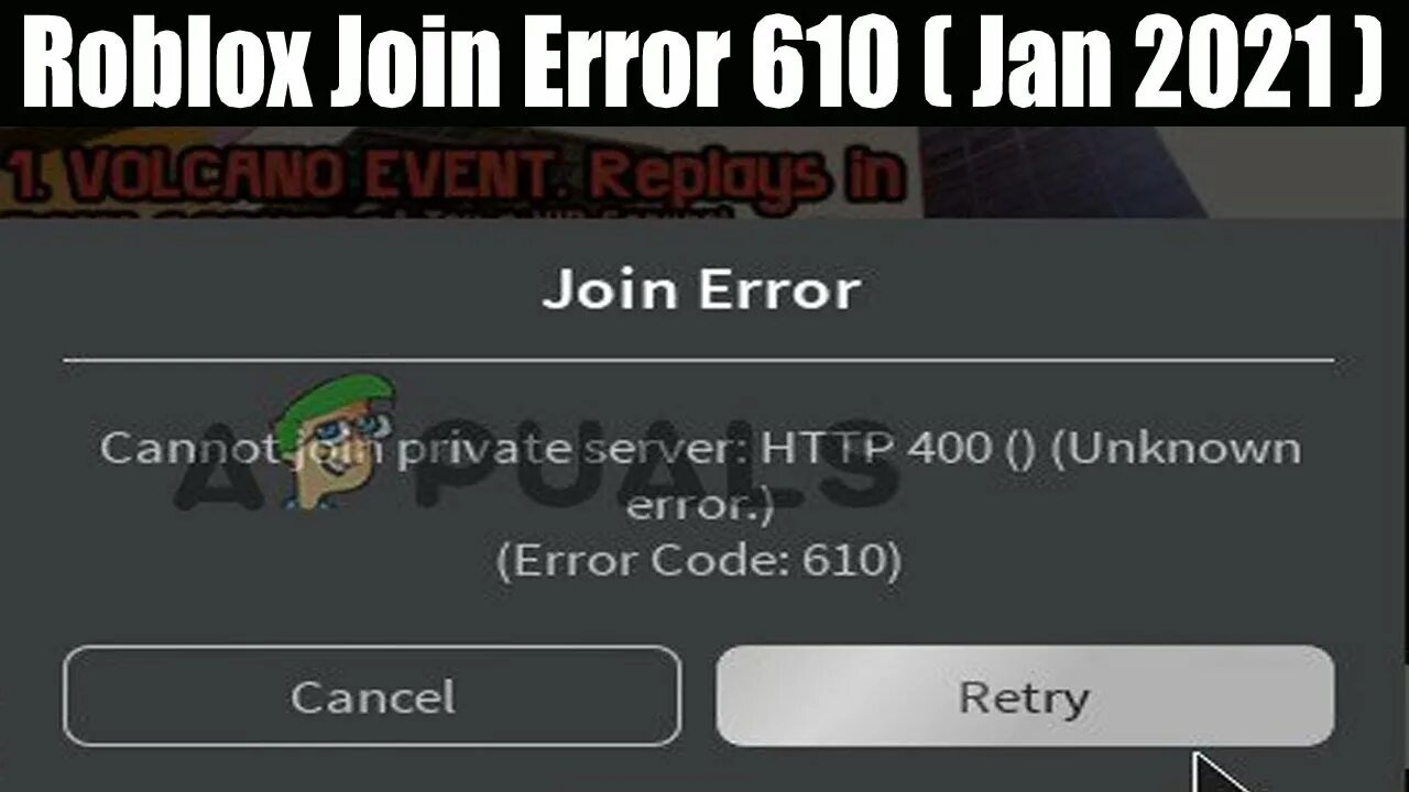 Роблокс ошибка сервера. Ошибка 610 в РОБЛОКСЕ. Join Error Roblox. Join Error. Ошибка Roblox 610.