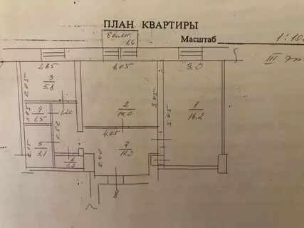 Квартира масштаба 1 100