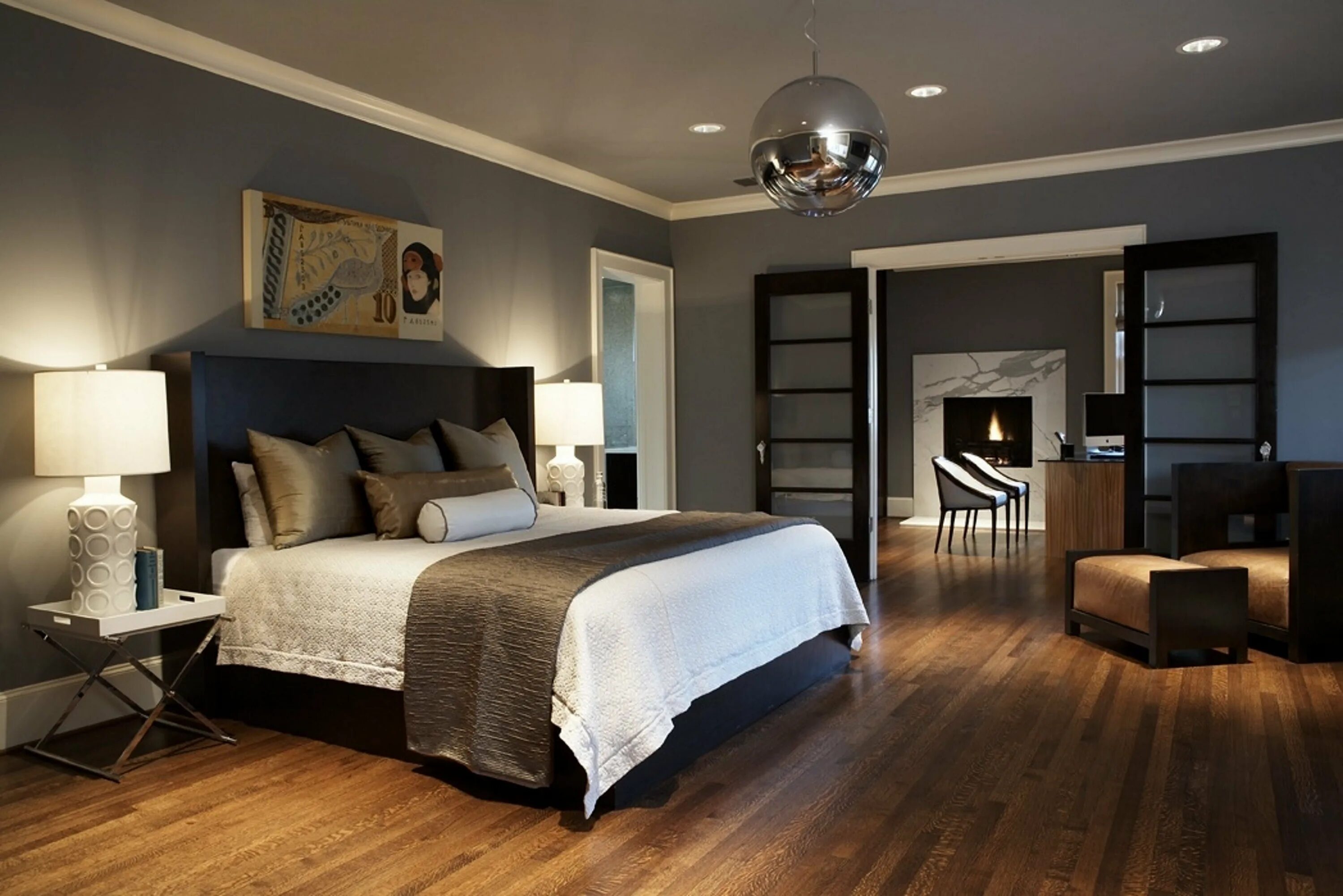 Grey ифспкщщгтв. Дизайнерская спальня. Ремонта грей. Dulux 30bb 53/012. Пару европейский квартира.
