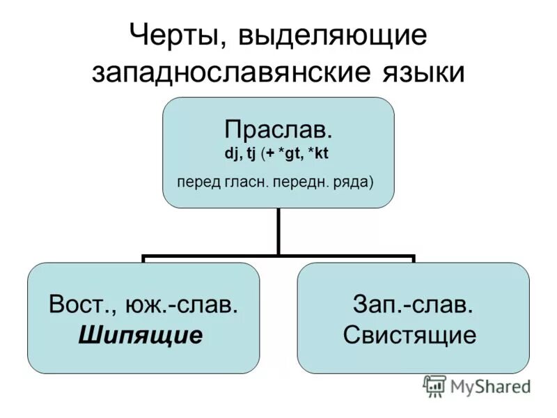 Западнославянская группа языков