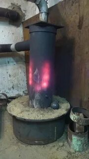 Буржуйка на масле своими руками