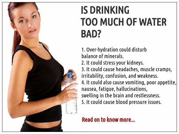 Drinking too little water can. Too much water. drink too much. overhydration. girl drinking too much.