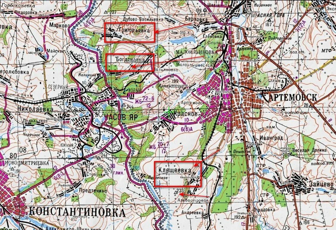 Часовой яр донецкой области на карте. Артемовск на карте. Артемовск часов Яр на карте. Часов Яр боевые действия.