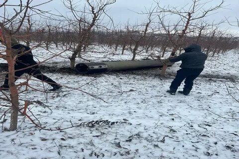 Упала сбитая ракета
