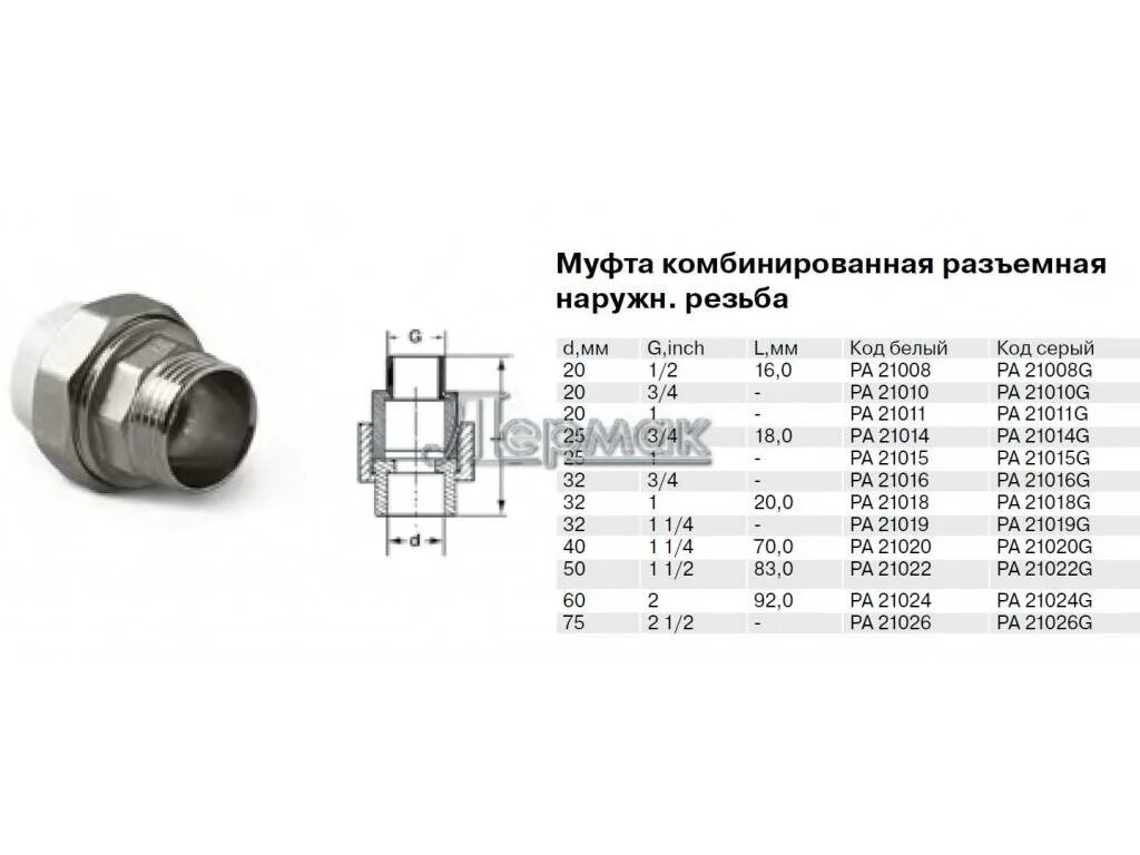 4 65 2 63. Муфта комбинированная разборная ПП d25х1 НР. Муфта PPR разъемная 50мм (VTP.763.0.050). ПП муфта комбинированная разъемная 1/2 Размеры. Муфта комбинированная разъемная 50х2.