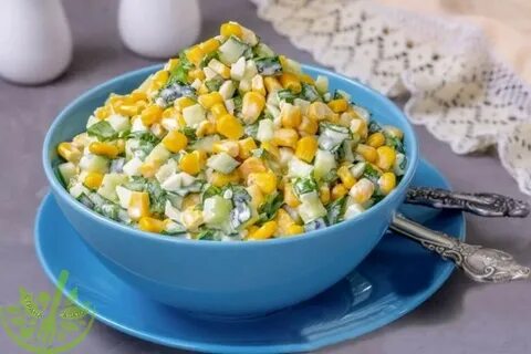 Салат из зеленого горошка и кукурузы