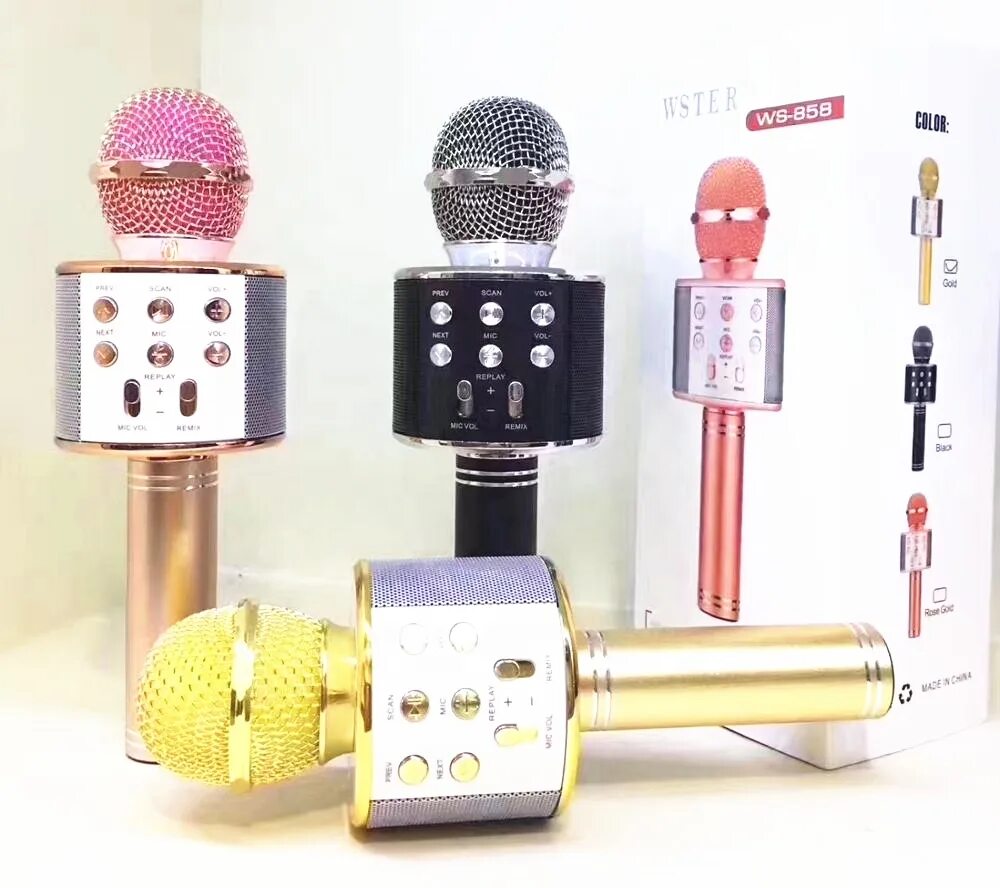 Микрофон через динамики. Микрофон ws-858. микрофон wster ws 858. караоке микрофон wster ws-858. ws-858 wireless microphone.