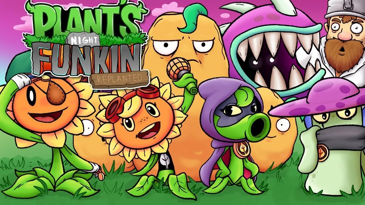 Растение против зомби ночные растения. Растения против зомби Friday Night Funkin. Friday Night Funkin' vs Plants vs Zombies Replanted. Фрайдей Найт Фанкин растения против зомби мод. Растения против зомби FNF.