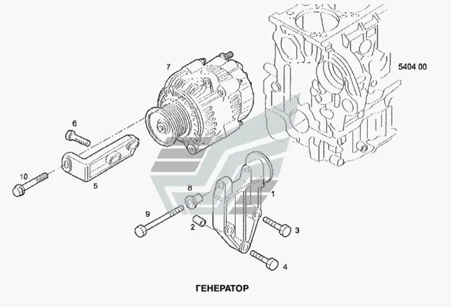 Как снять генератор iveco Генератор Iveco Daily 2.3JTD (F1AE) : фотография № 1