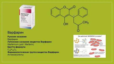 Варфарин группа