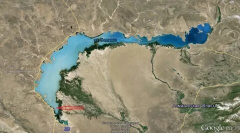 Карта балхаша