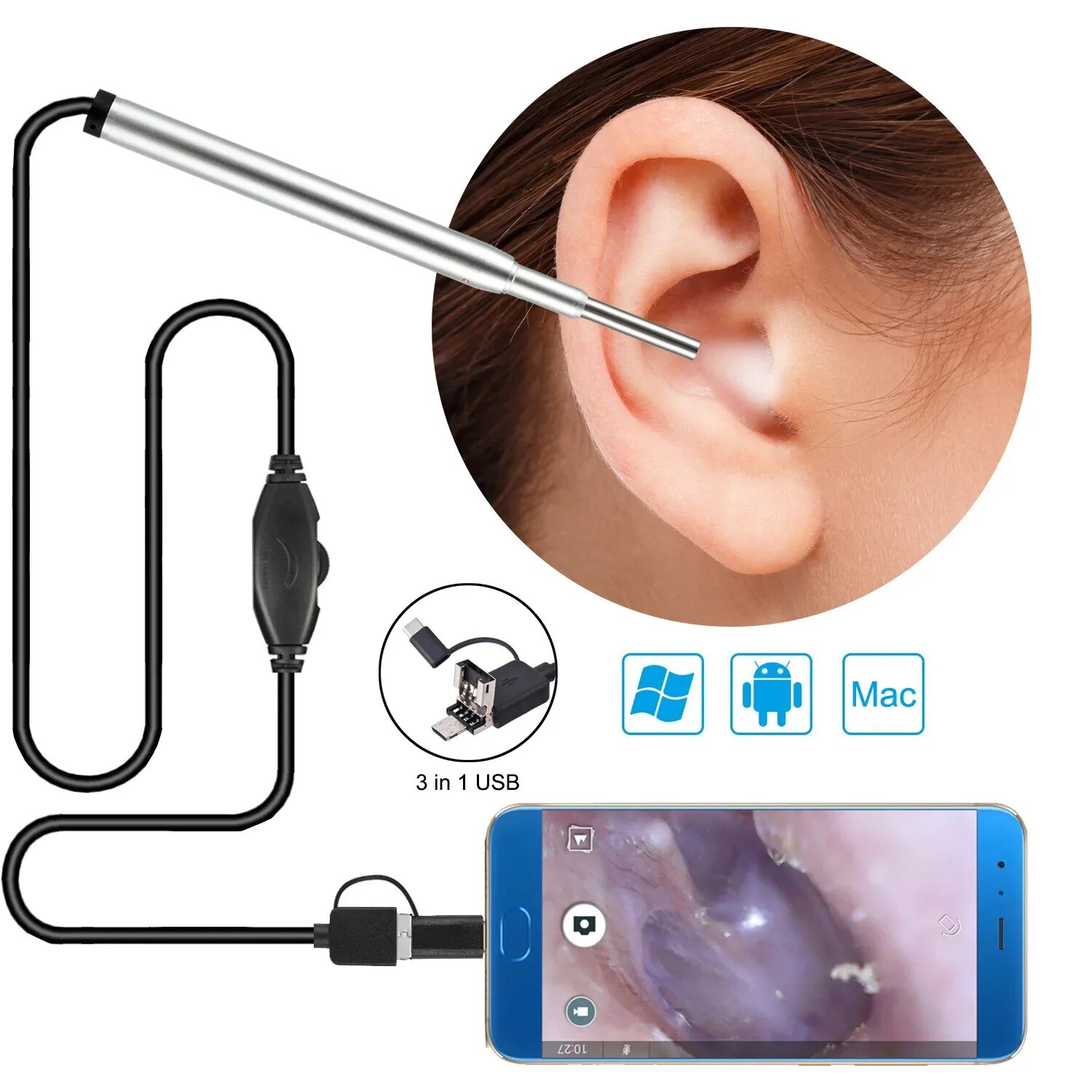 Camera 3in1 Endoscope. Медицинская эндоскопическая камера мм 3.9 мм. Мини отоскоп ушной АЛИЭКСПРЕСС. Эндоскоп с алиэкспресс