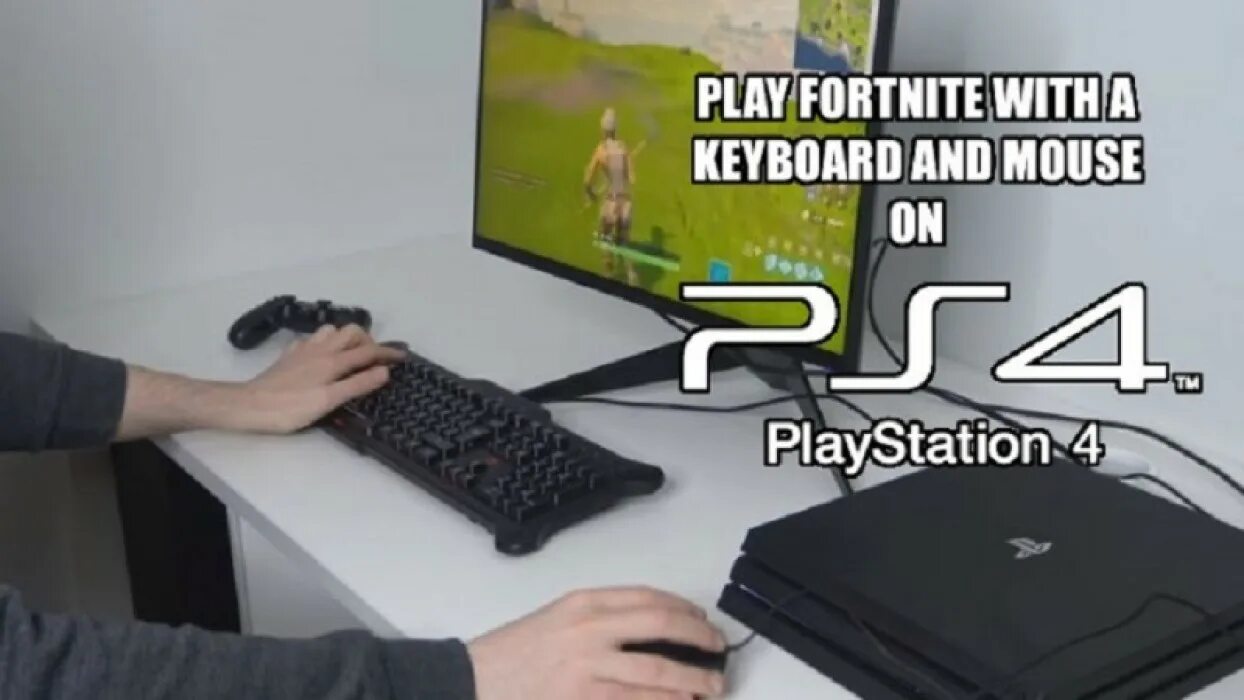 Можно ли подключить клавиатуру к ps4. Игры на пс4 с поддержкой клавиатуры. беспроводная клавиатура и мышь для фортнайт на ps4. xbox фортнайт клавиатура и мышь. клавиатура и мышь на пс4 фортнайт.