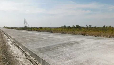Строительство бетонной дороги