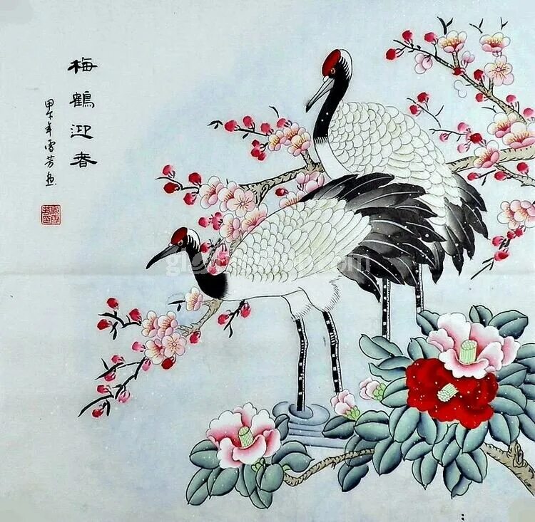 Китайская живопись журавли и сосна. Китайские рисунки на. Китайские рисунки на. Китайская живопись мэйхуа. Китайская живопись гохуа пейзаж.