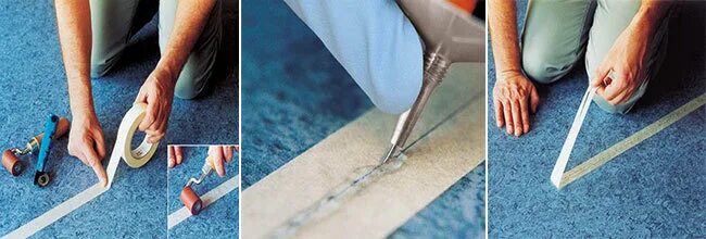 Заплатка на обои. Дырка в линолеуме. Сварка линолеума. Дырявый линолеум. Как незаметно приклеить.