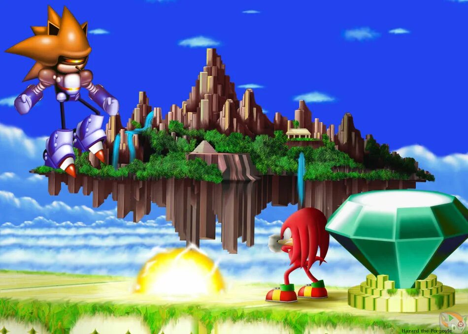 Sonic 3 angel island. Остров ангела Соник 3 и НАКЛЗ. Остров ангела Соник 3. Sonic the Hedgehog 3 остров ангелов. Соник 3 и НАКЛЗ остров.