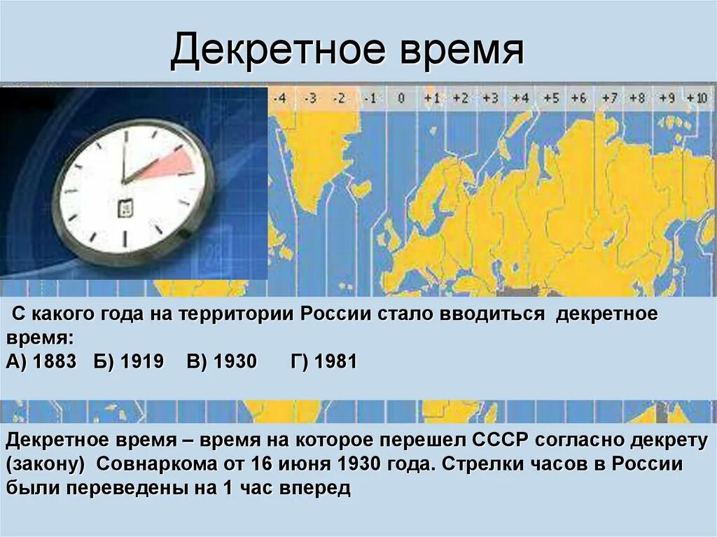 Запишем карту времени