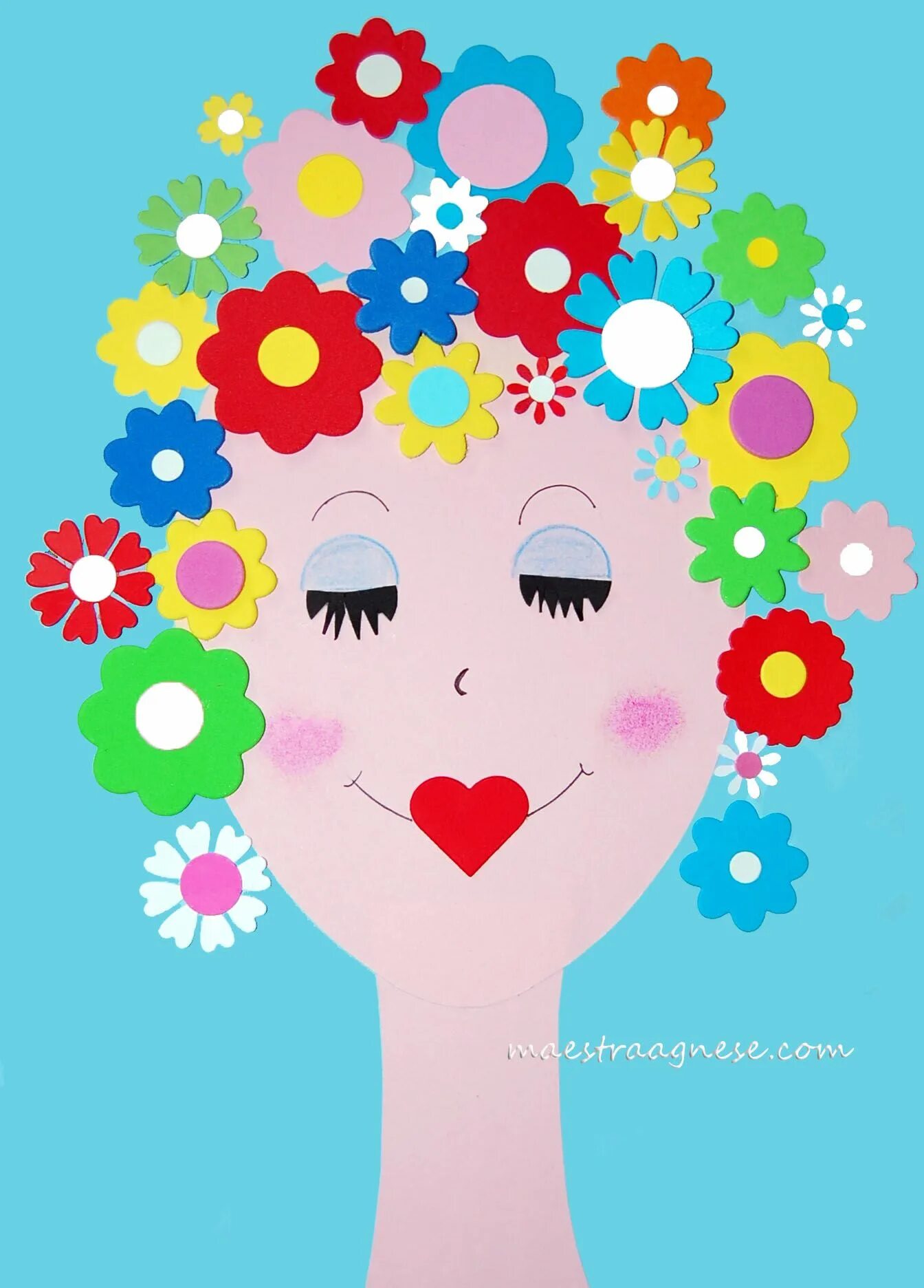 аппликация мама в детском саду